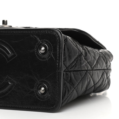 Chanel Aged Calfskin Flap Black 10 of 10