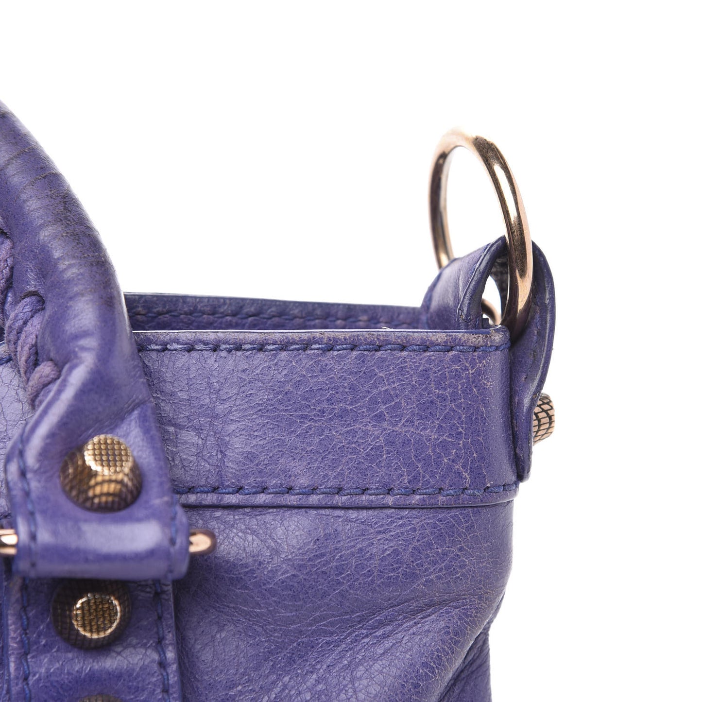 Agneau Giant 12 Rose Gold Hardware First Bleu Lavande