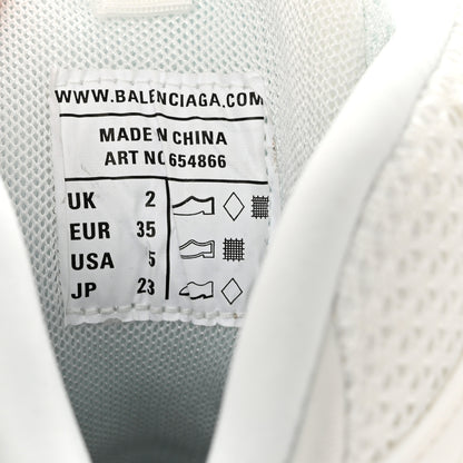 Balenciaga Mesh Nylon Womens Track Hike Sneakers 35 White 7 of 9