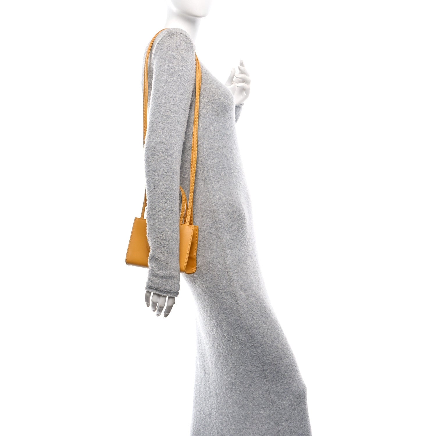 Telfar Vegan Leather Small Shopping Bag Mustard 3 of 9
