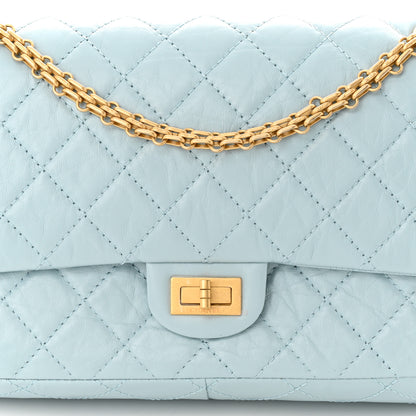 Chanel Aged Calfskin Quilted 2.55 Reissue 226 Flap Light Blue 8 of 11