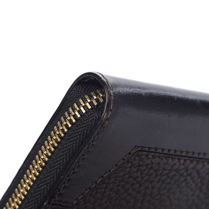 Burberry Calfskin Ziggy Zip Around Wallet Brown 11 of 11