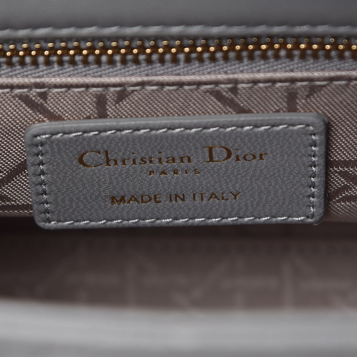 Christian Dior Lambskin Cannage Small My Lady Dior Gris 7 of 9