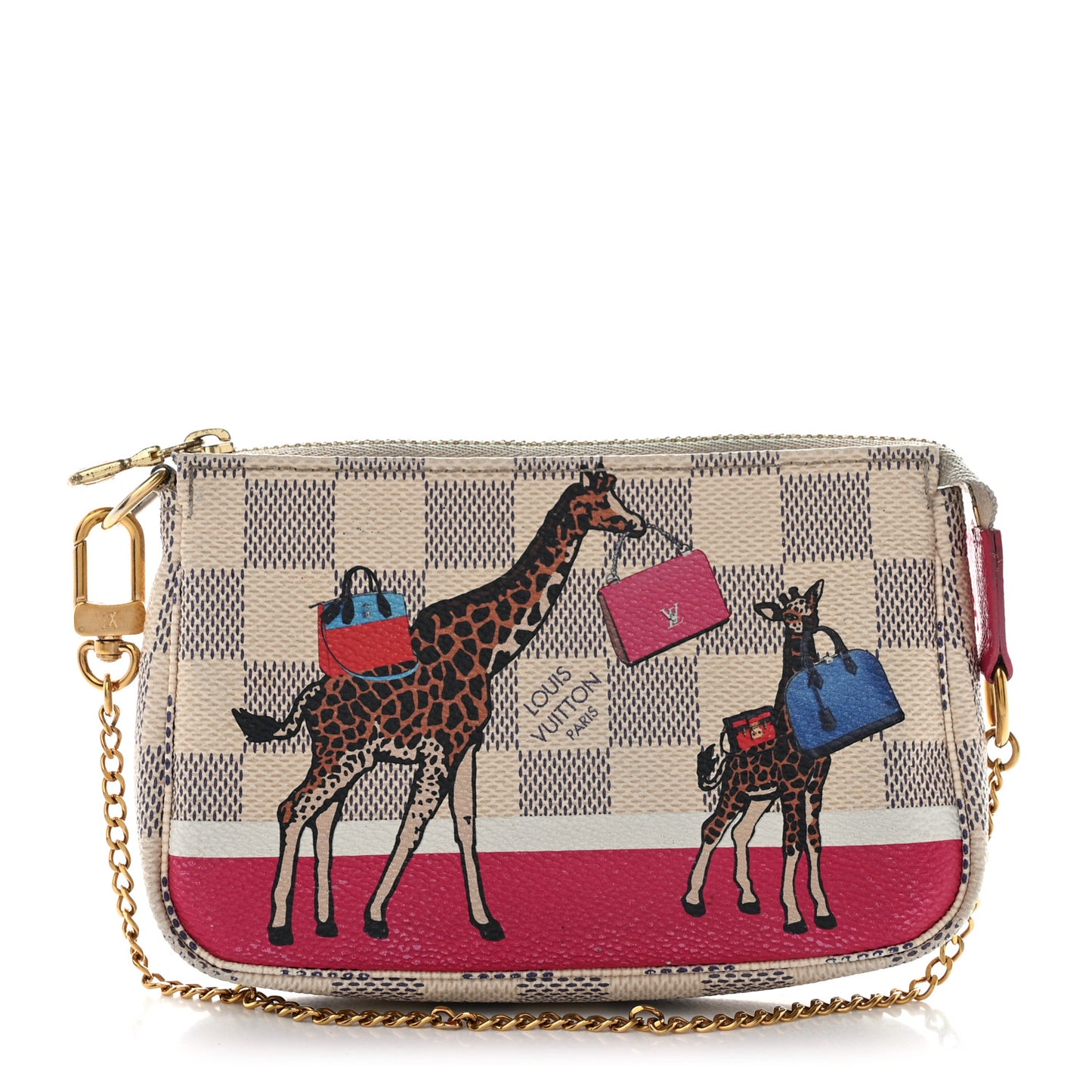 Damier Azur 2017 Christmas Animation Mini Pochette Accessories