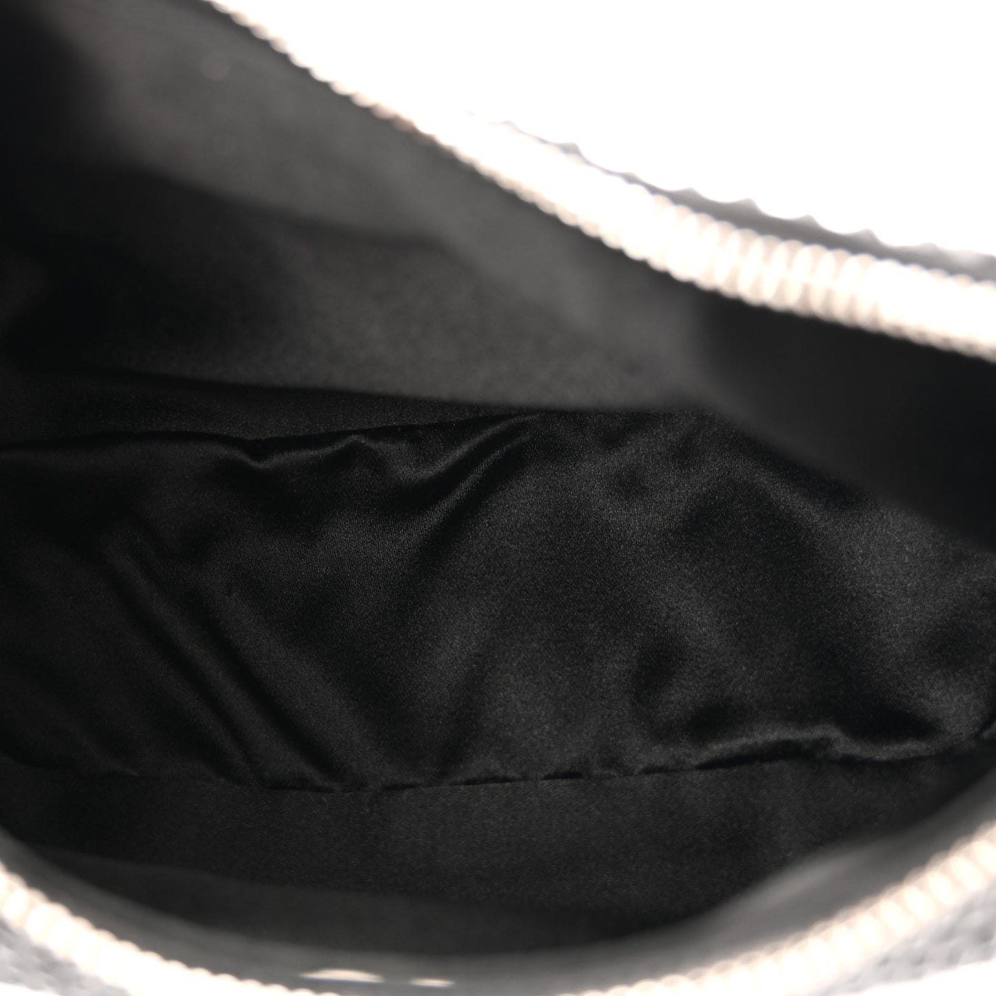 Satin Crystal Re-Edition 2005 Shoulder Bag Black