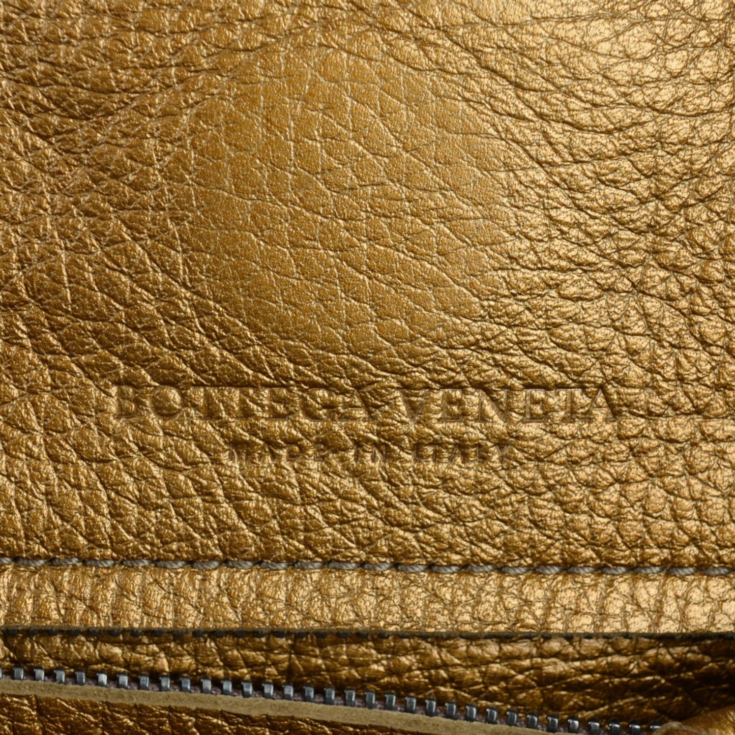 Cervo Intrecciato Large Simple Hobo New Bronze
