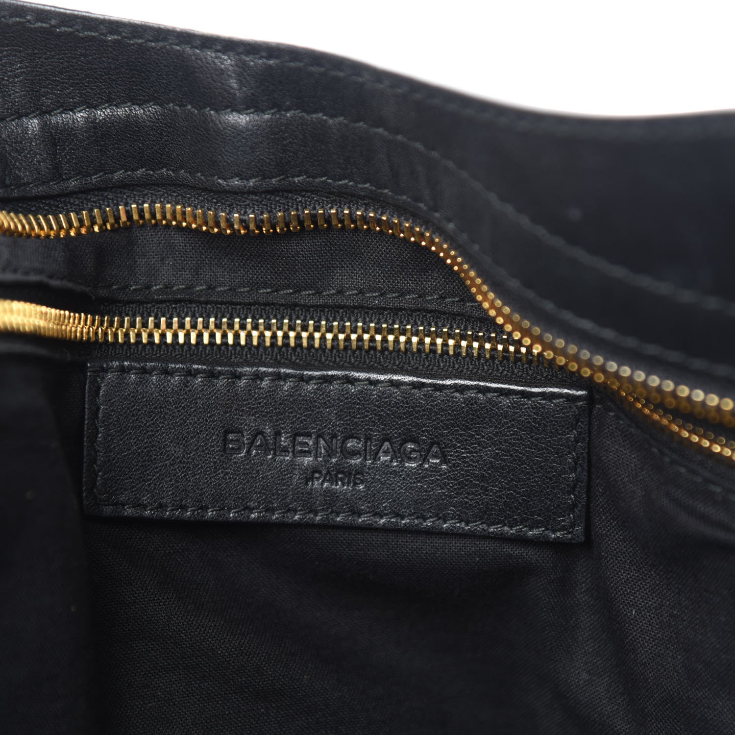 Balenciaga Veau Amp Plate Gold Hardware City Black 8 of 10