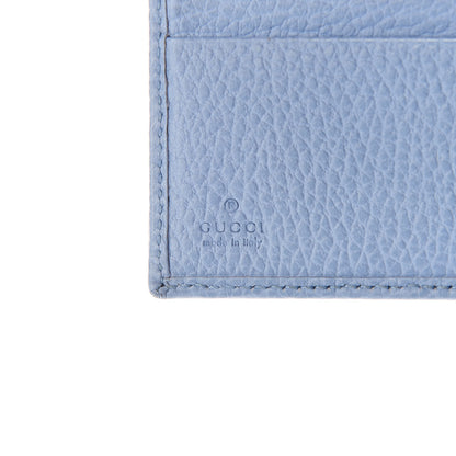 Gucci Dollar Calfskin Swing French Flap Wallet Mineral Blue 6 of 9