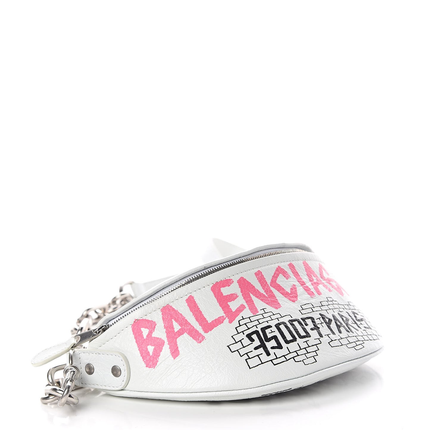 Agneau Arena Graffiti All Over XXS Souvenir Belt Bag White Multicolor