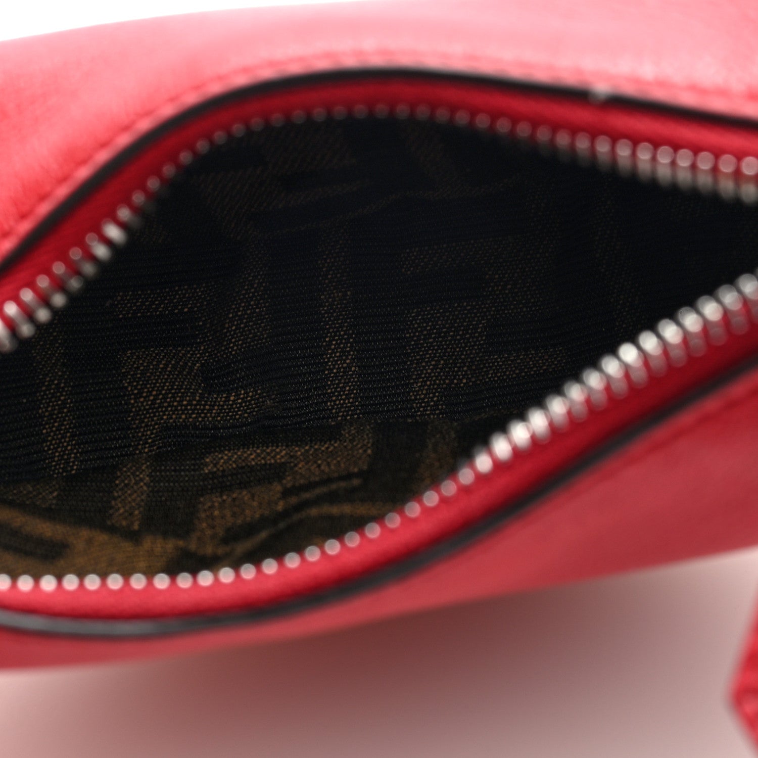 Fendi Vitello Grace New Matte Nano Fendigraphy Hobo Charm Scarlet Sage 6 of 8