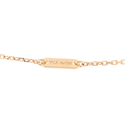 Van Cleef & Arpels 18K Rose Gold Sweet Alhambra Pendant Necklace 6 of 7