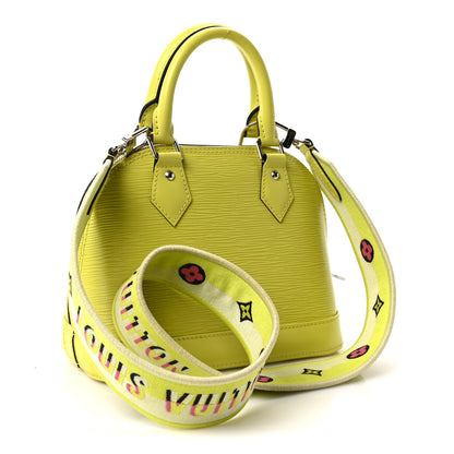 Louis Vuitton Epi Jacquard Alma BB Yellow Citron 3 of 9