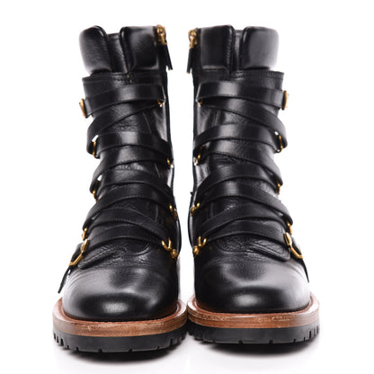 Christian Dior Shiny Calfskin Wildior Low Boot 38 Black 2 of 15