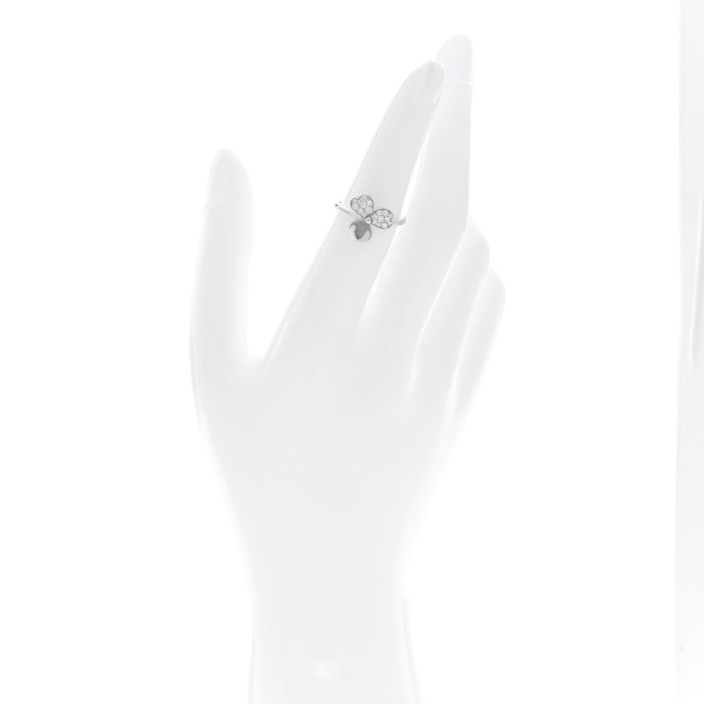 Platinum Diamond Paper Flowers Ring 49 5