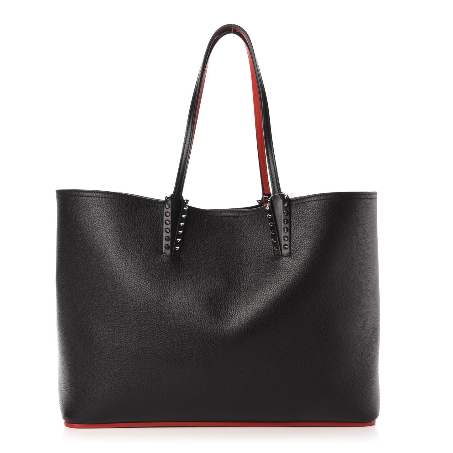 Calfskin Spikes East West Cabata Tote Black