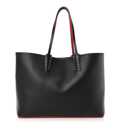 Christian Louboutin Calfskin Spikes East West Cabata Tote Black 3 of 12