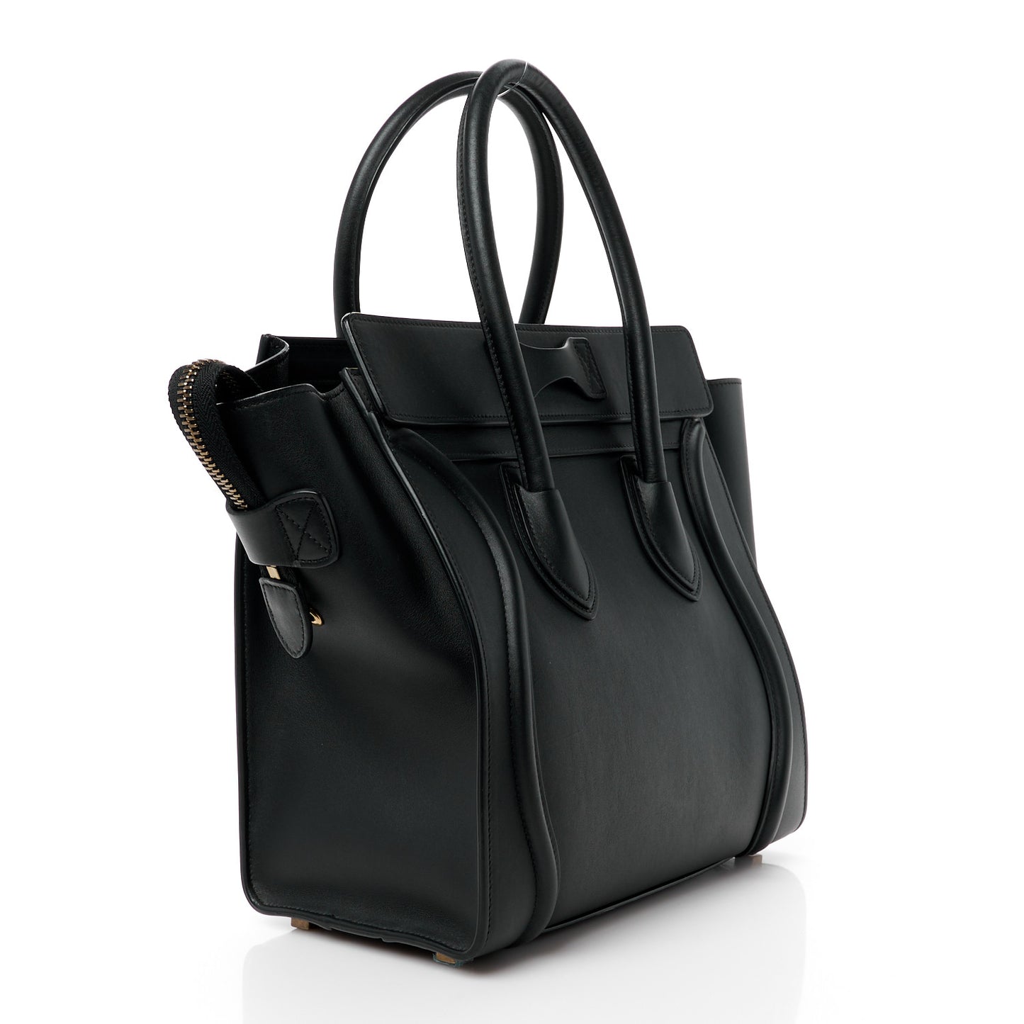 Smooth Calfskin Mini Luggage Black