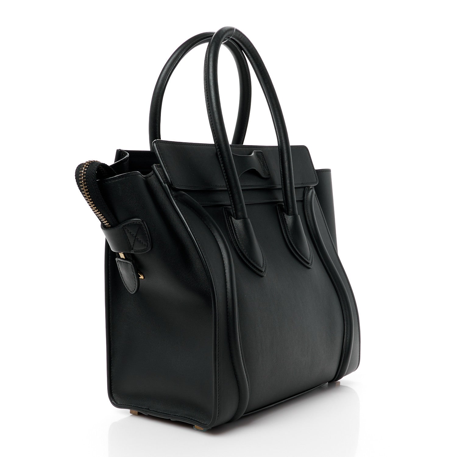 Celine Smooth Calfskin Mini Luggage Black 3 of 12