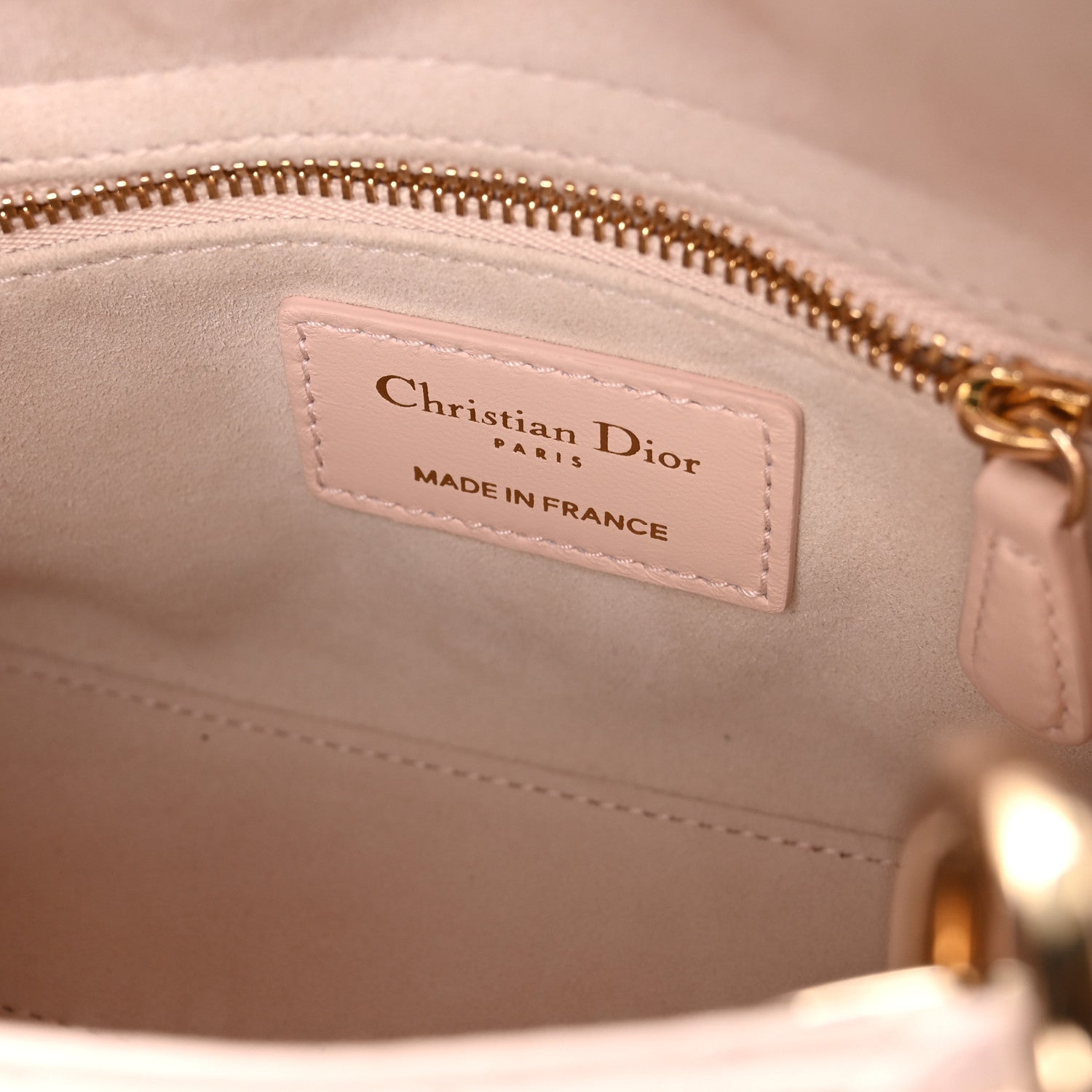 Christian Dior Lambskin Cannage Mini Lady Dior Powder Pink 6 of 11