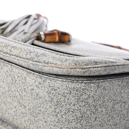 Gucci Calfskin Large New Bamboo Top Handle Bag Light Grey 9 of 10