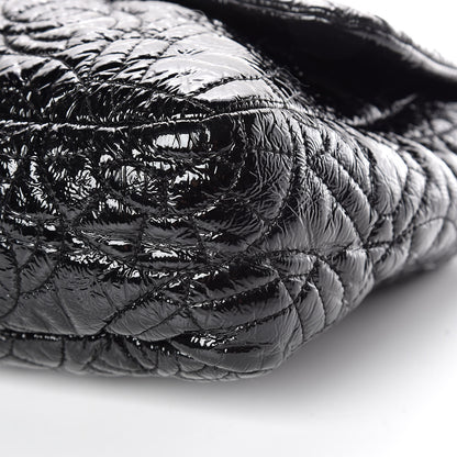 Chanel Vinyl Graphic Edge Flap Black 6 of 10