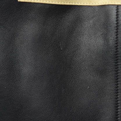 Proenza Schouler Smooth Calfskin Suede Paper Tote Black Beige 10 of 15