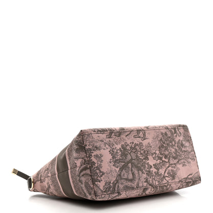 Christian Dior Technical Fabric Toile De Jouy DiorTravel Nomad Pouch Pink Grey 4 of 11