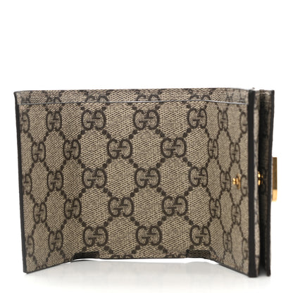 Gucci X BALENCIAGA GG Supreme Monogram Card Case Wallet Beige Ebony 5 of 8