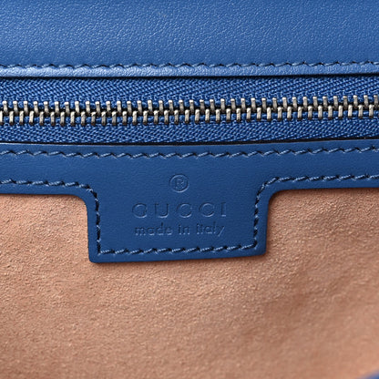 Gucci Calfskin Matelasse Aria Small GG Marmont Shoulder Bag Clear Blue 5 of 7