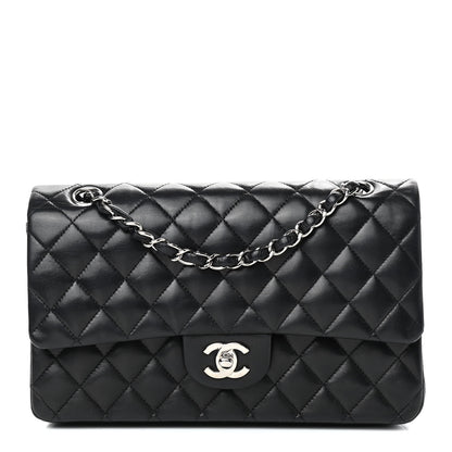 Chanel Lambskin Quilted Medium Double Flap Black 1 of 8