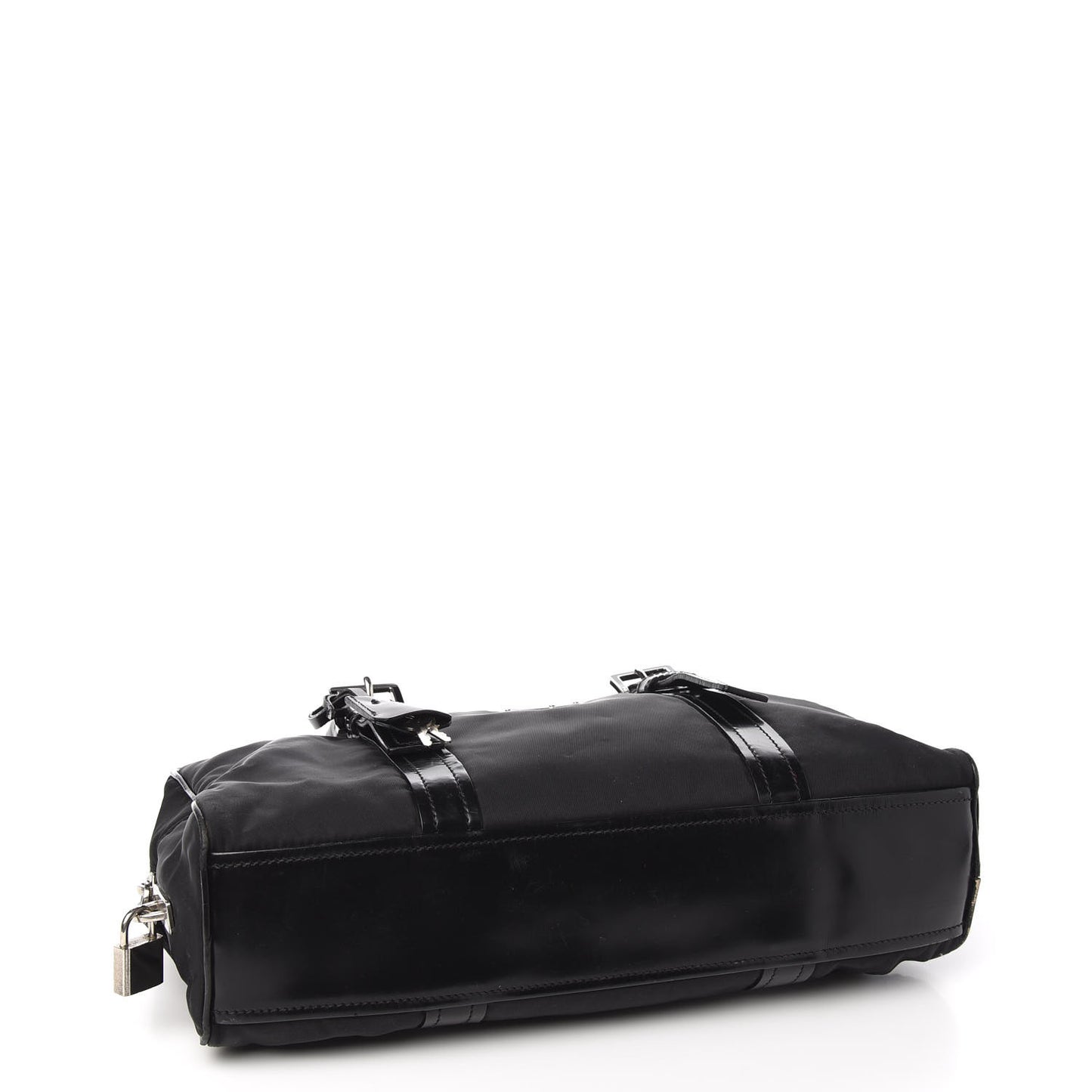 Tessuto Nylon Vitello Shoulder Bag Black