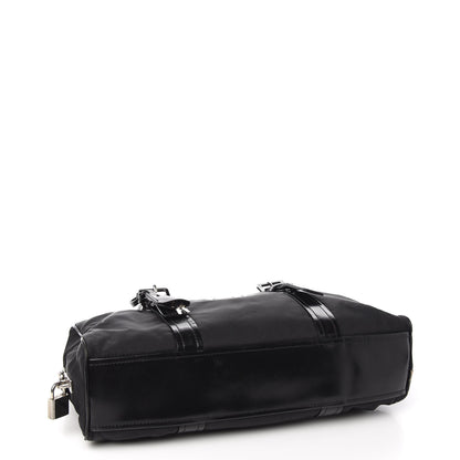 Prada Tessuto Nylon Vitello Shoulder Bag Black 3 of 10