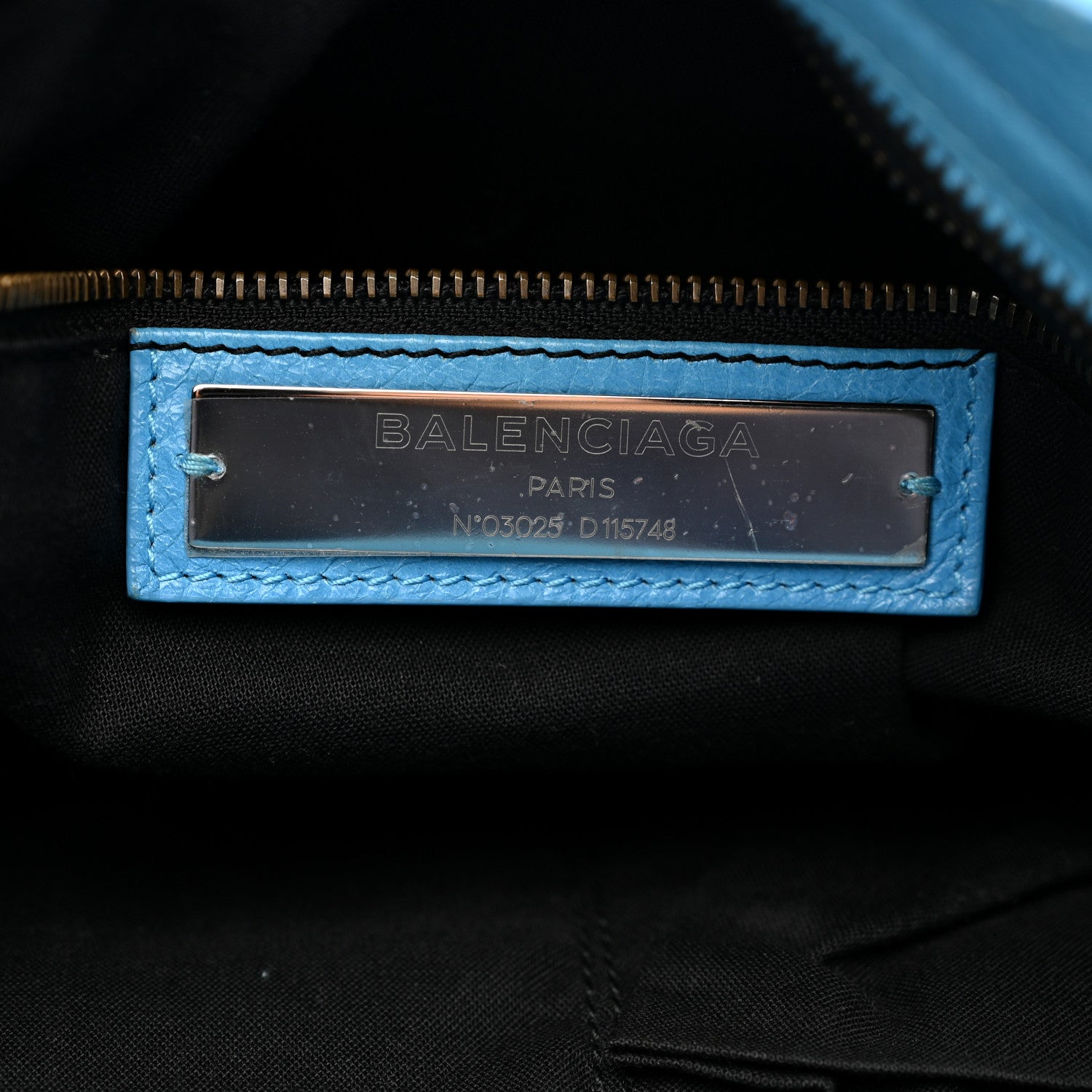Balenciaga Agneau Classic Hardware City Bleu Azur Clair 1873298