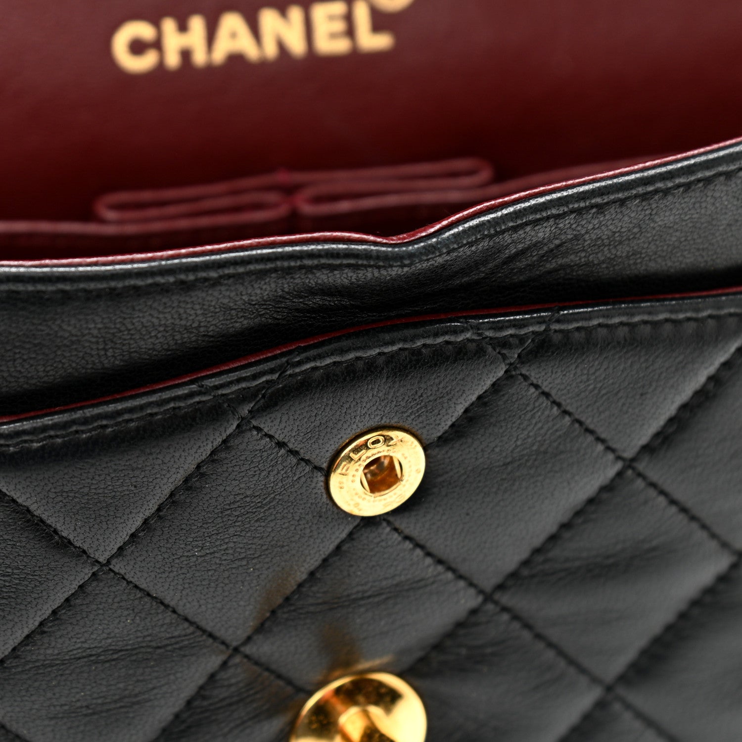 Chanel Lambskin Quilted Small Double Flap Black 11 of 13