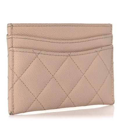 Chanel Caviar Quilted Card Holder Light Beige 3 of 10