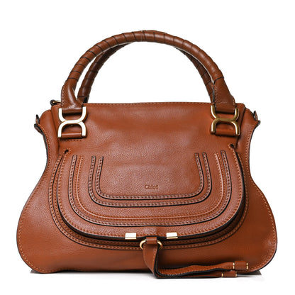 Chloe Calfskin Medium Marcie Satchel Tan 1 of 14