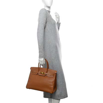 Hermes Courchevel Birkin 35 Gold 2 of 12
