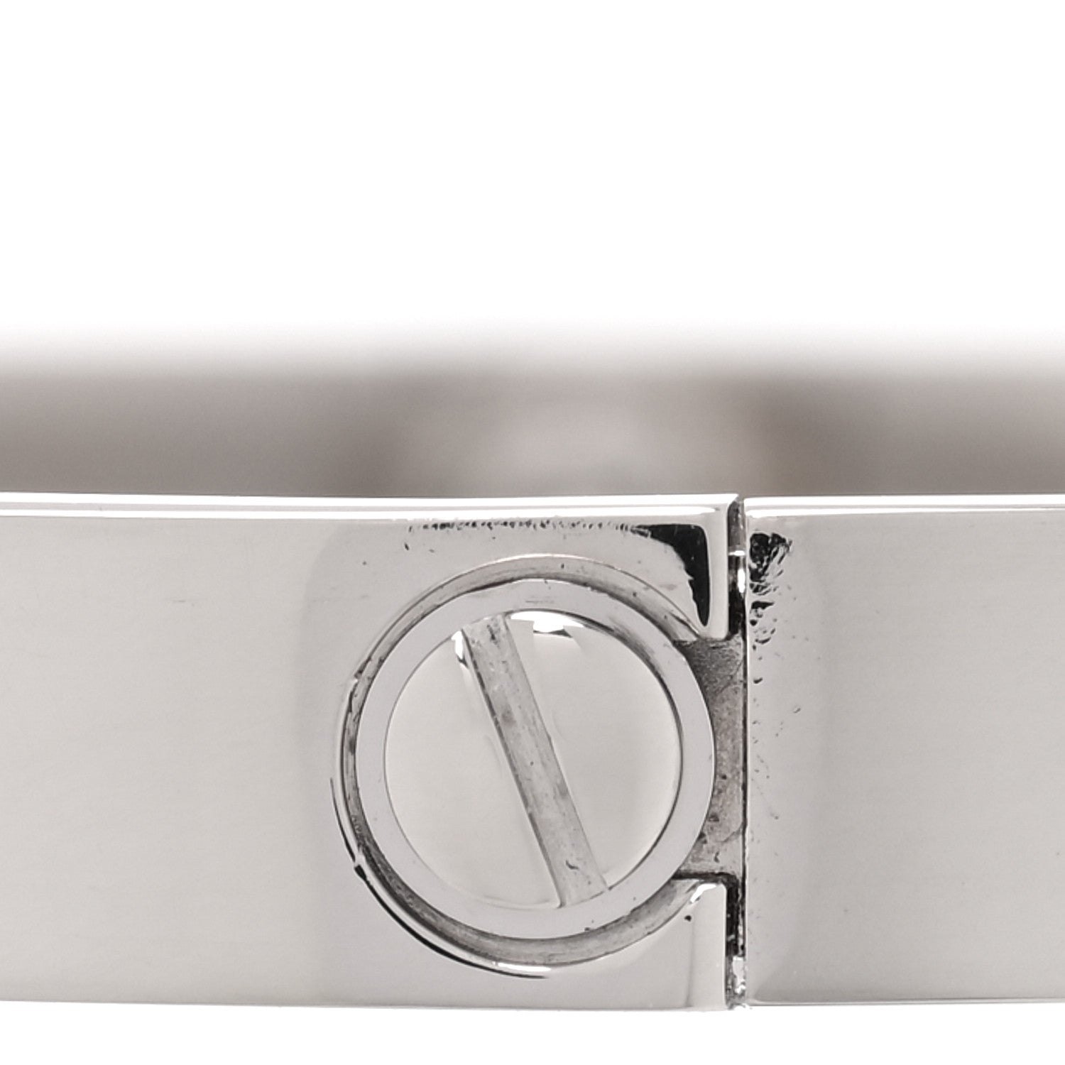 Cartier 18K White Gold LOVE Bracelet 18 6 of 8