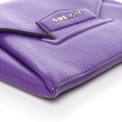 Givenchy Sugar Goatskin Small Antigona Envelope Clutch Purple 8 of 11