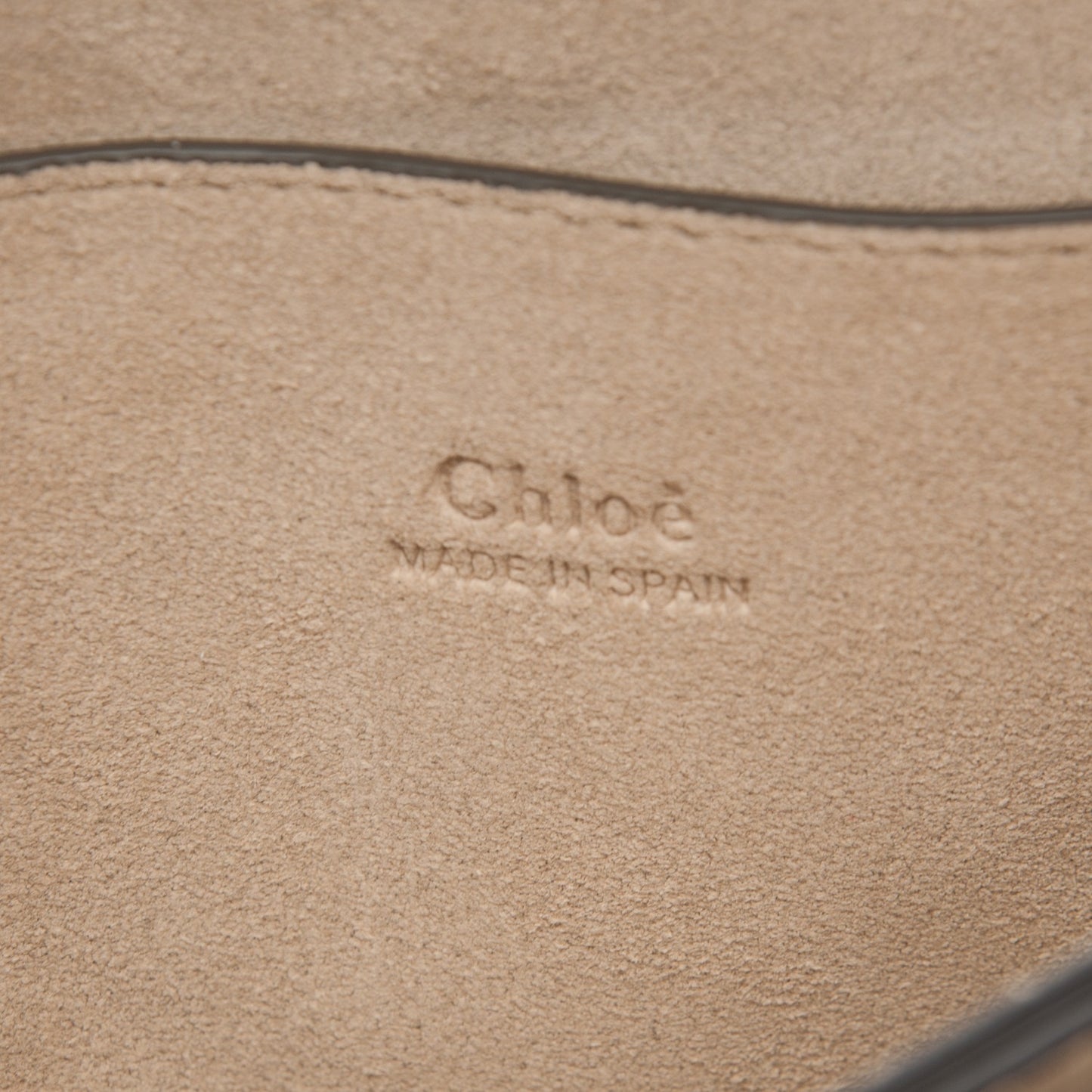 Suede Calfskin Small Faye Shoulder Bag Motty Grey