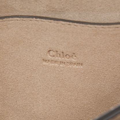 Chloe Suede Calfskin Small Faye Shoulder Bag Motty Grey 7 of 8