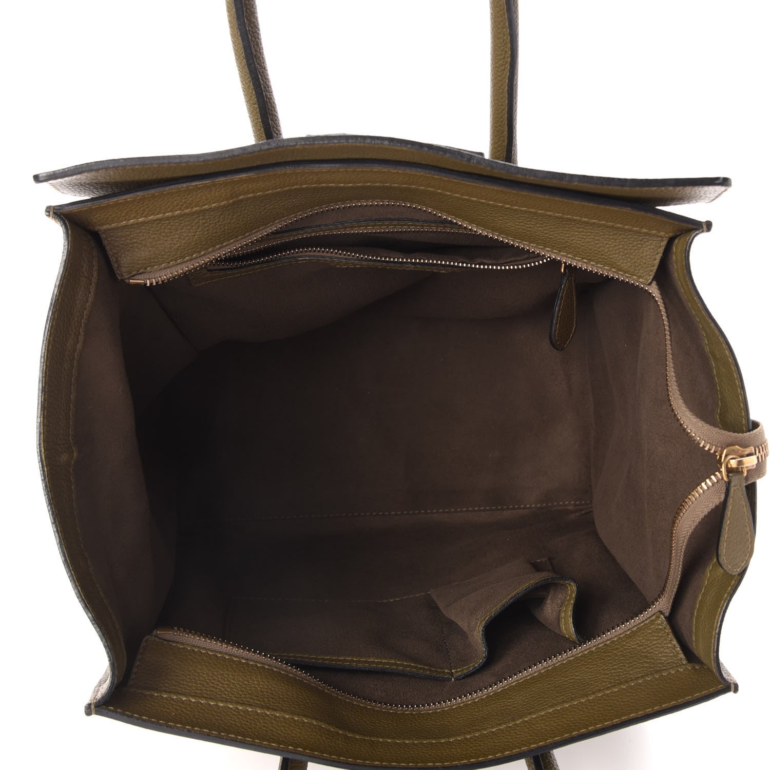 Celine Drummed Calfskin Mini Luggage Jungle 5 of 9