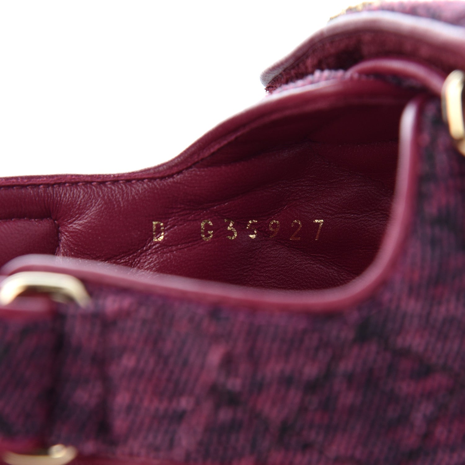Chanel Velvet Velcro Dad Sandals 37 Pink 8 of 9