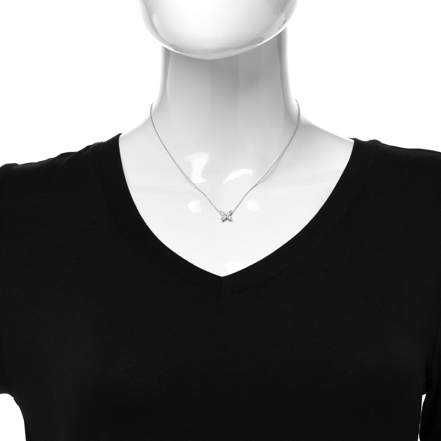 Tiffany Platinum Diamond Medium Victoria Necklace 2 of 6
