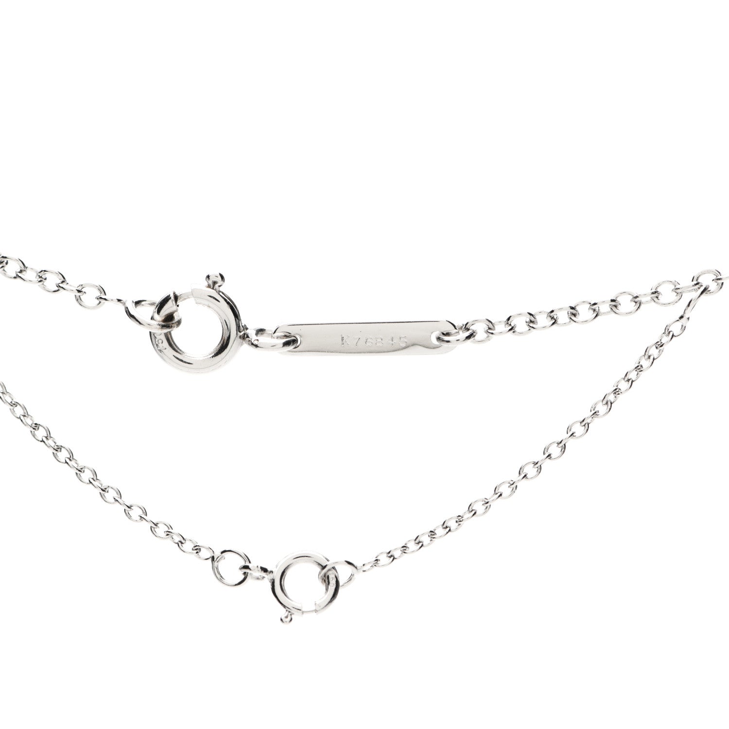 Cartier 18K White Gold Diamond .45ctw Hindu Floral Pendant Necklace 4 of 5