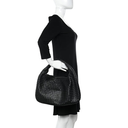Bottega Veneta Nappa Intrecciato Medium Veneta Hobo Black 2 of 9