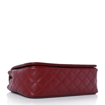 Chanel Caviar Medium Timeless CC Flap Dark Red 3 of 8