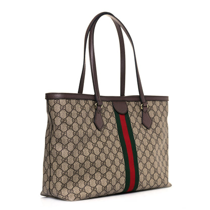 Gucci GG Supreme Monogram Medium Ophidia Shopping Tote Brown 3 of 11