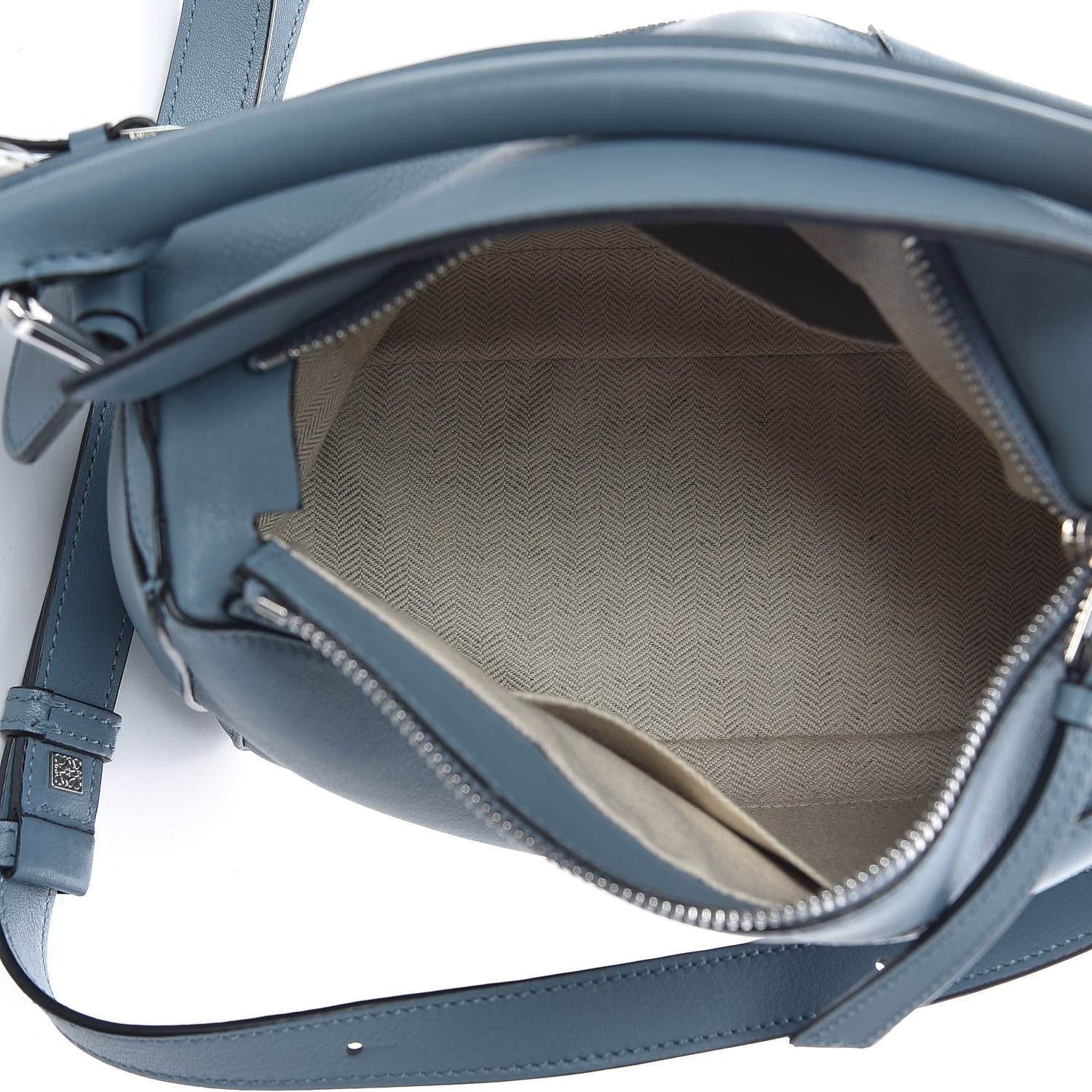 Loewe Calfskin Small Puzzle Bag Stone Blue 5 of 10