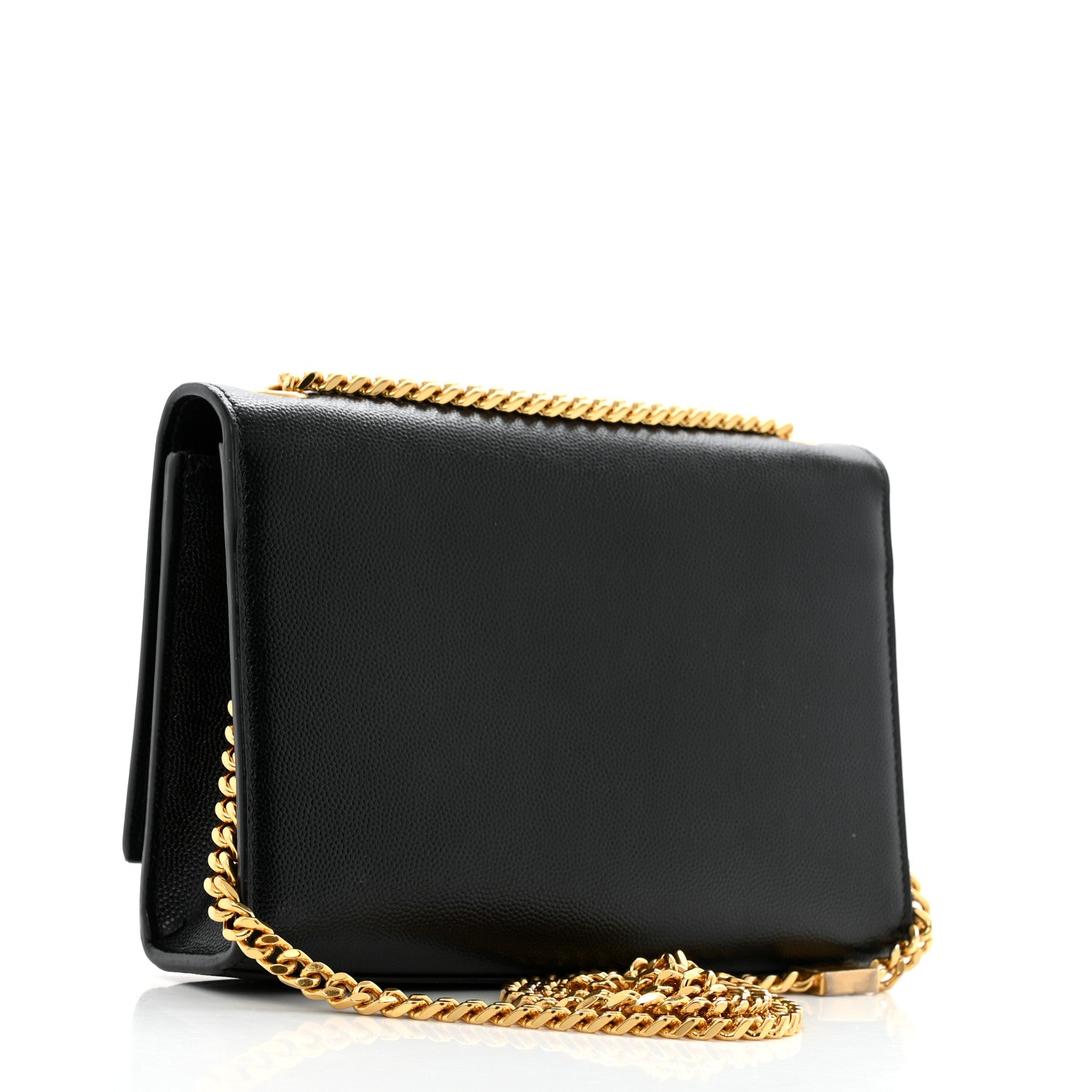 Saint Laurent Grain De Poudre Small Monogram Kate Satchel Black 3 of 13